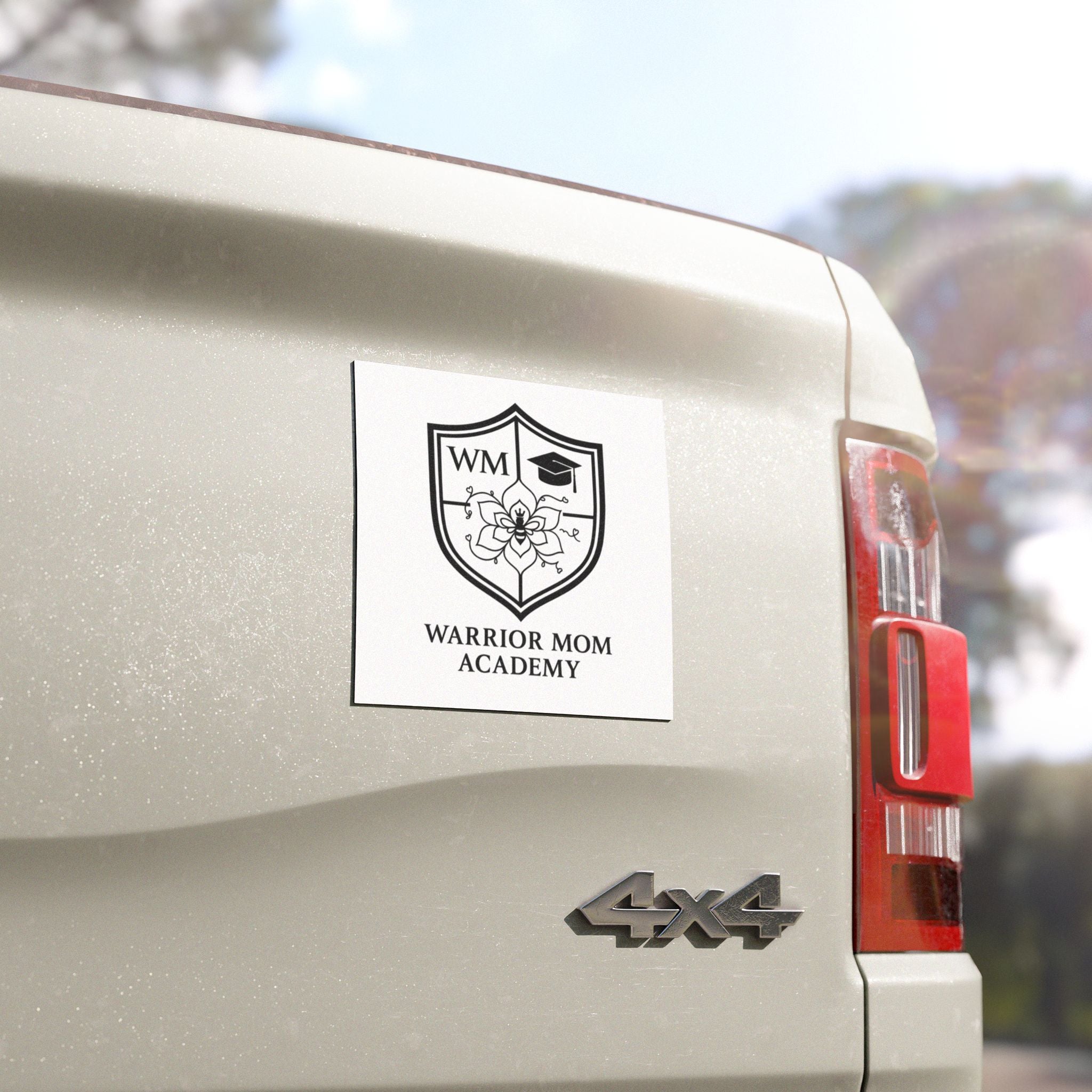 Car Magnet — Warrior Mom Academy Shield Logo