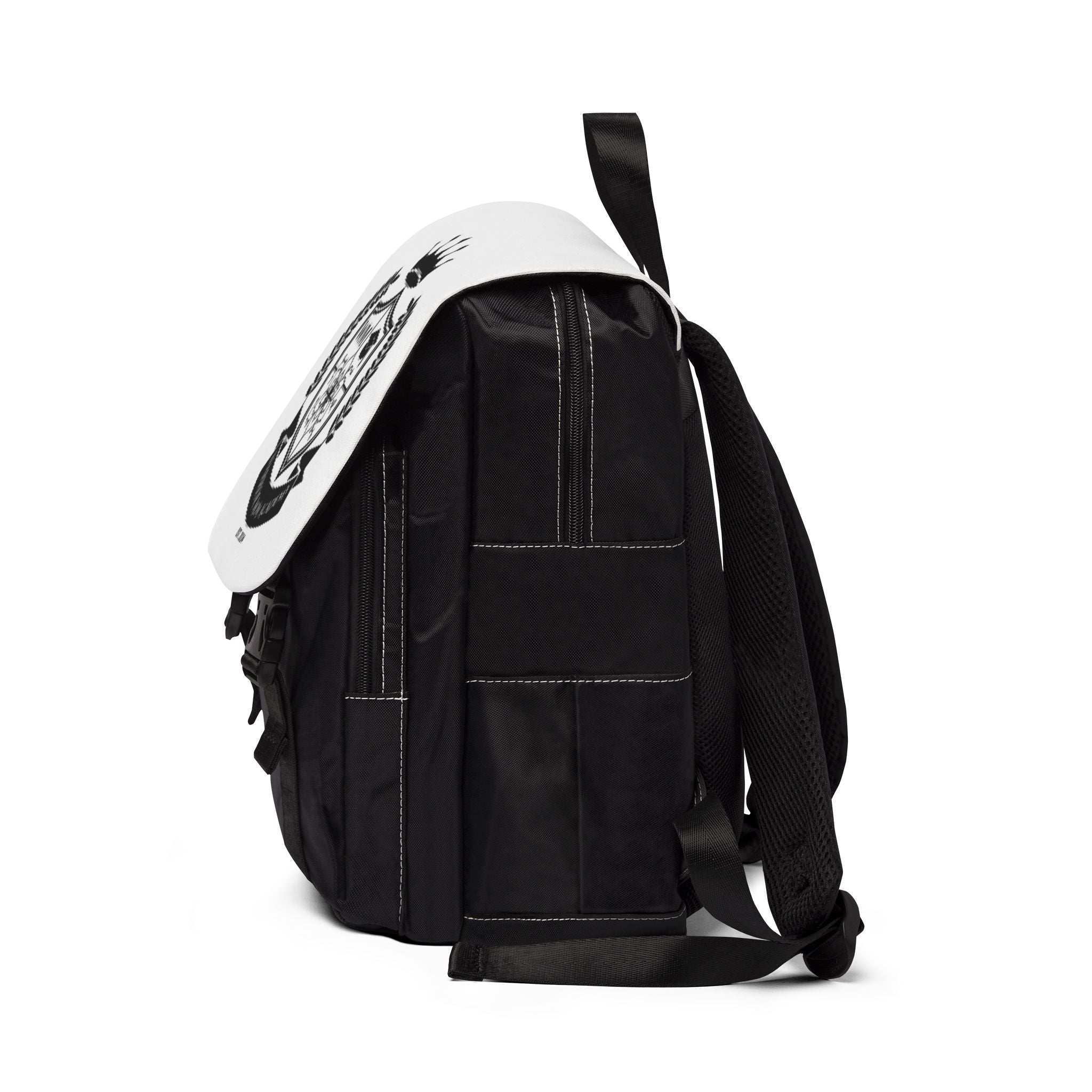 Personalized Crest Backpack — 'Warrior Mom Academy' Shield School Bag
