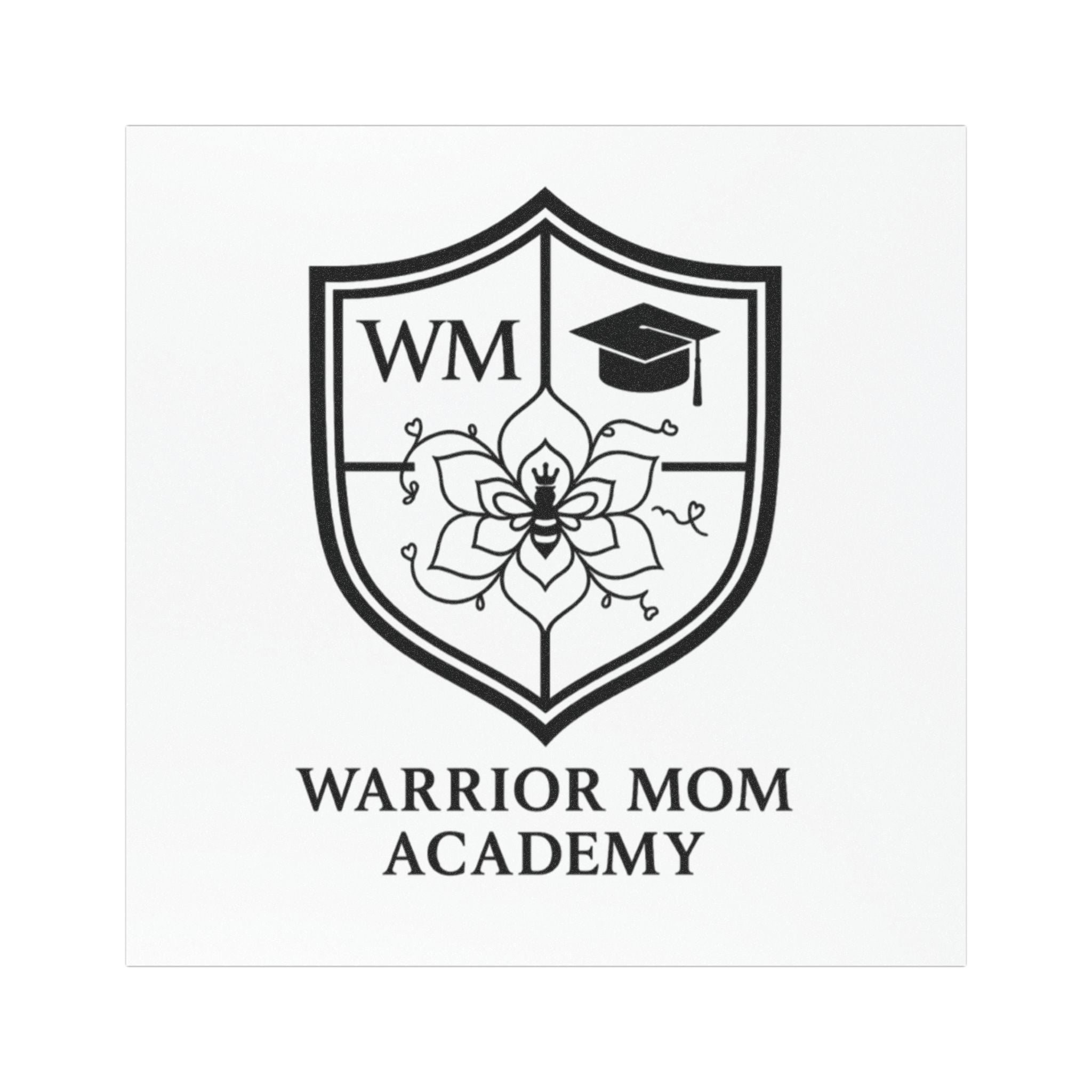 Car Magnet — Warrior Mom Academy Shield Logo